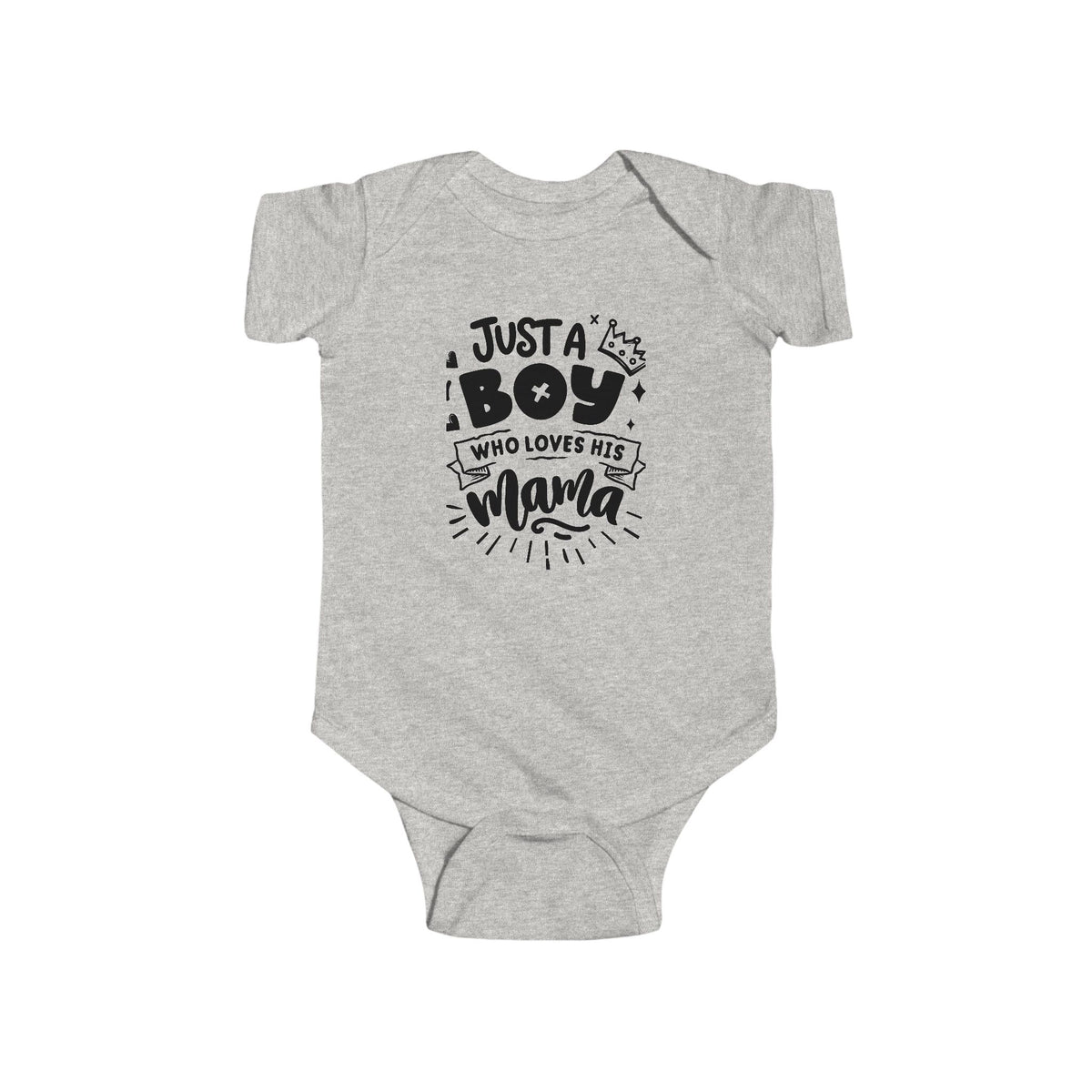 Infant Bodysuit - "Just a Boy Who Loves His Mama" Cute Baby Boy Onesie