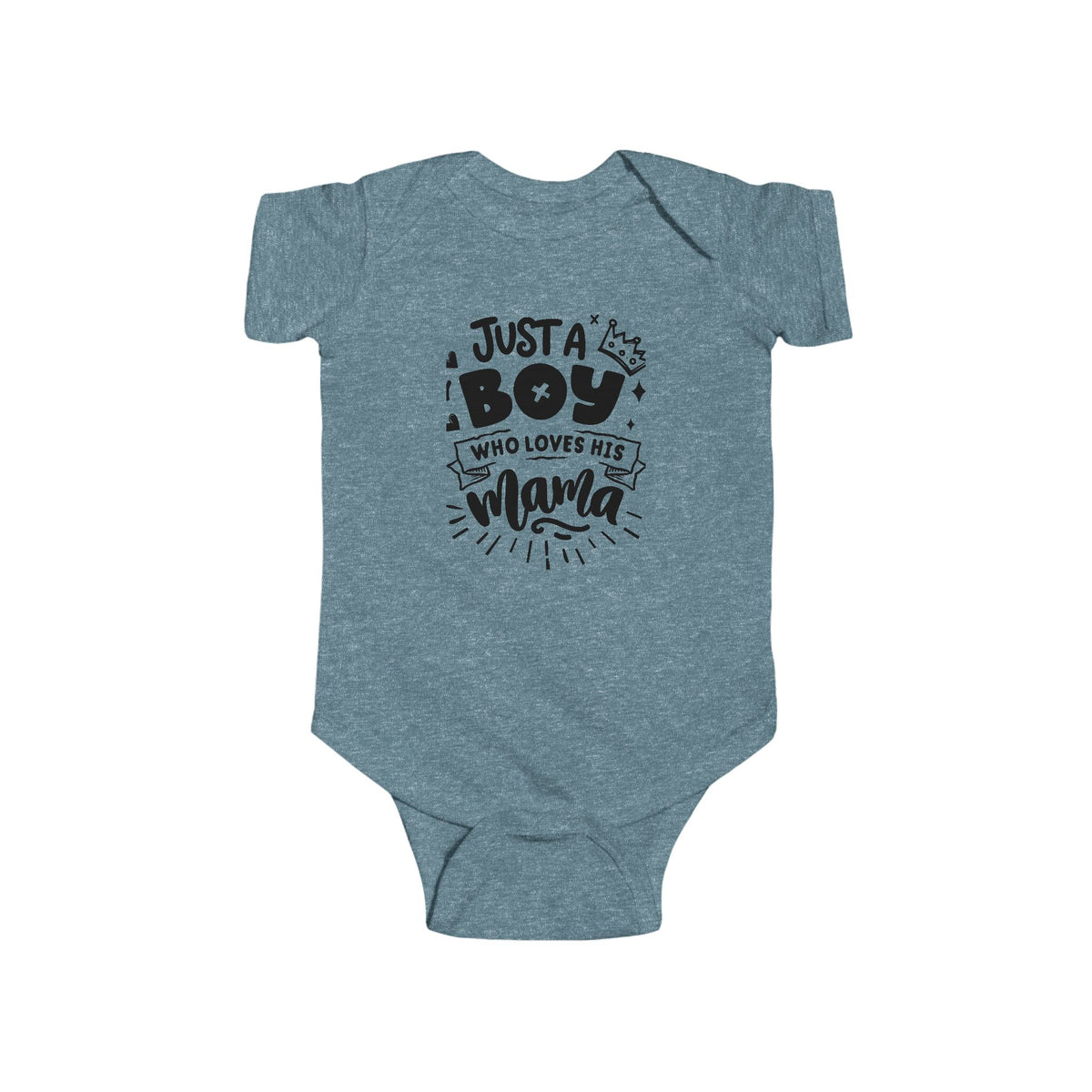 Infant Bodysuit - "Just a Boy Who Loves His Mama" Cute Baby Boy Onesie