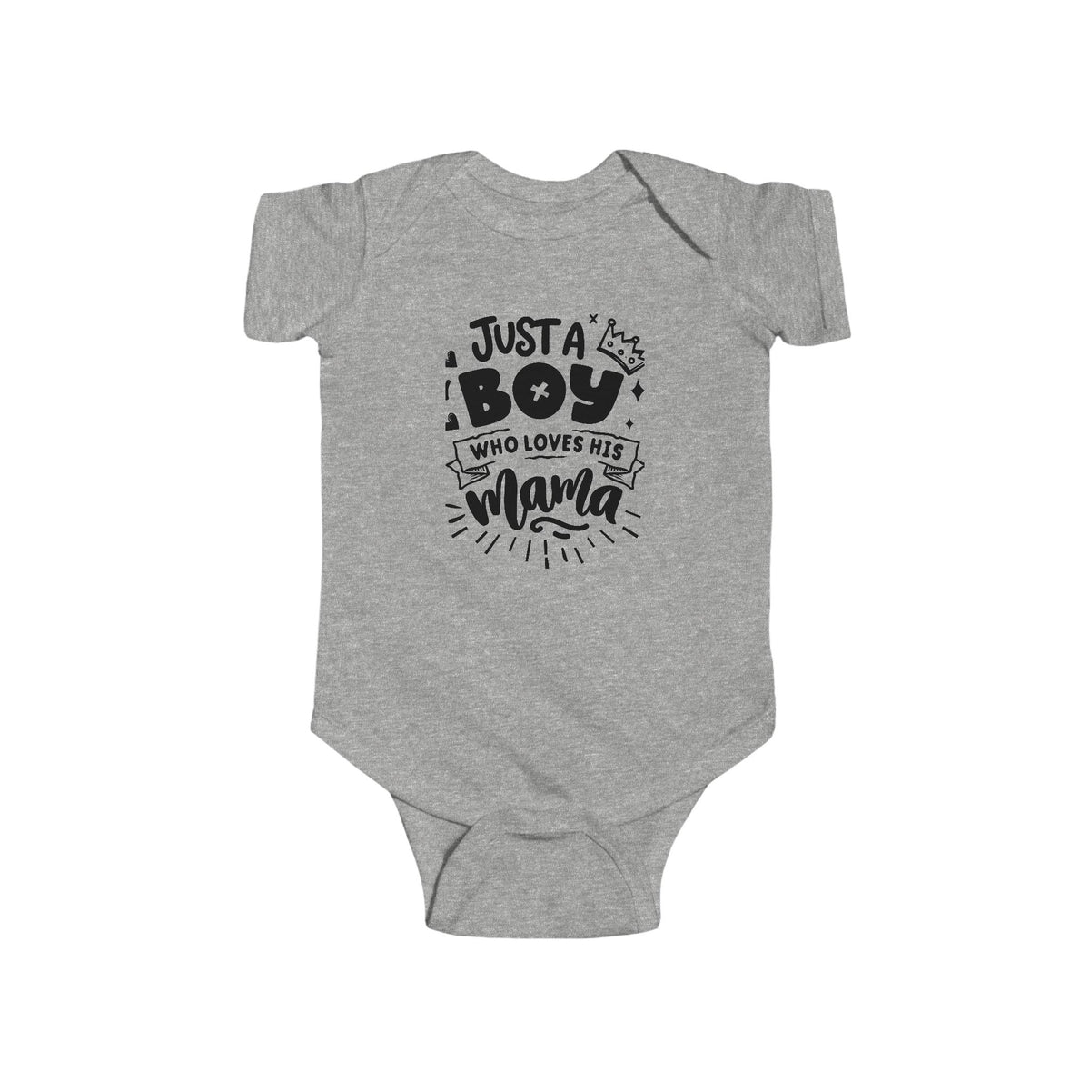 Infant Bodysuit - "Just a Boy Who Loves His Mama" Cute Baby Boy Onesie