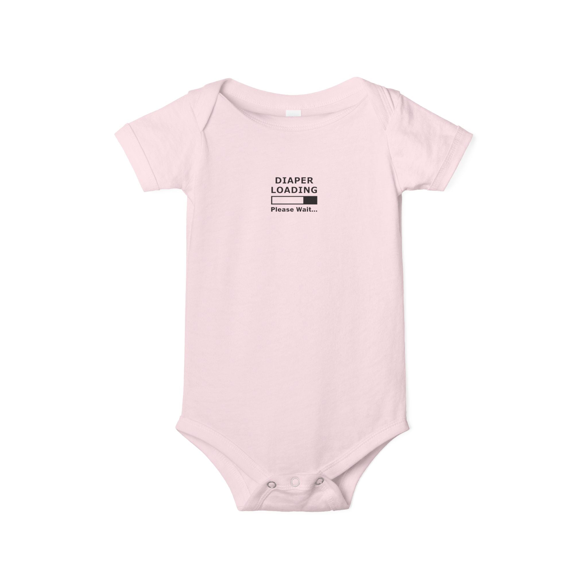 Infant Onesie - "Diaper Loading Please Wait" Cute Newborn Bodysuit