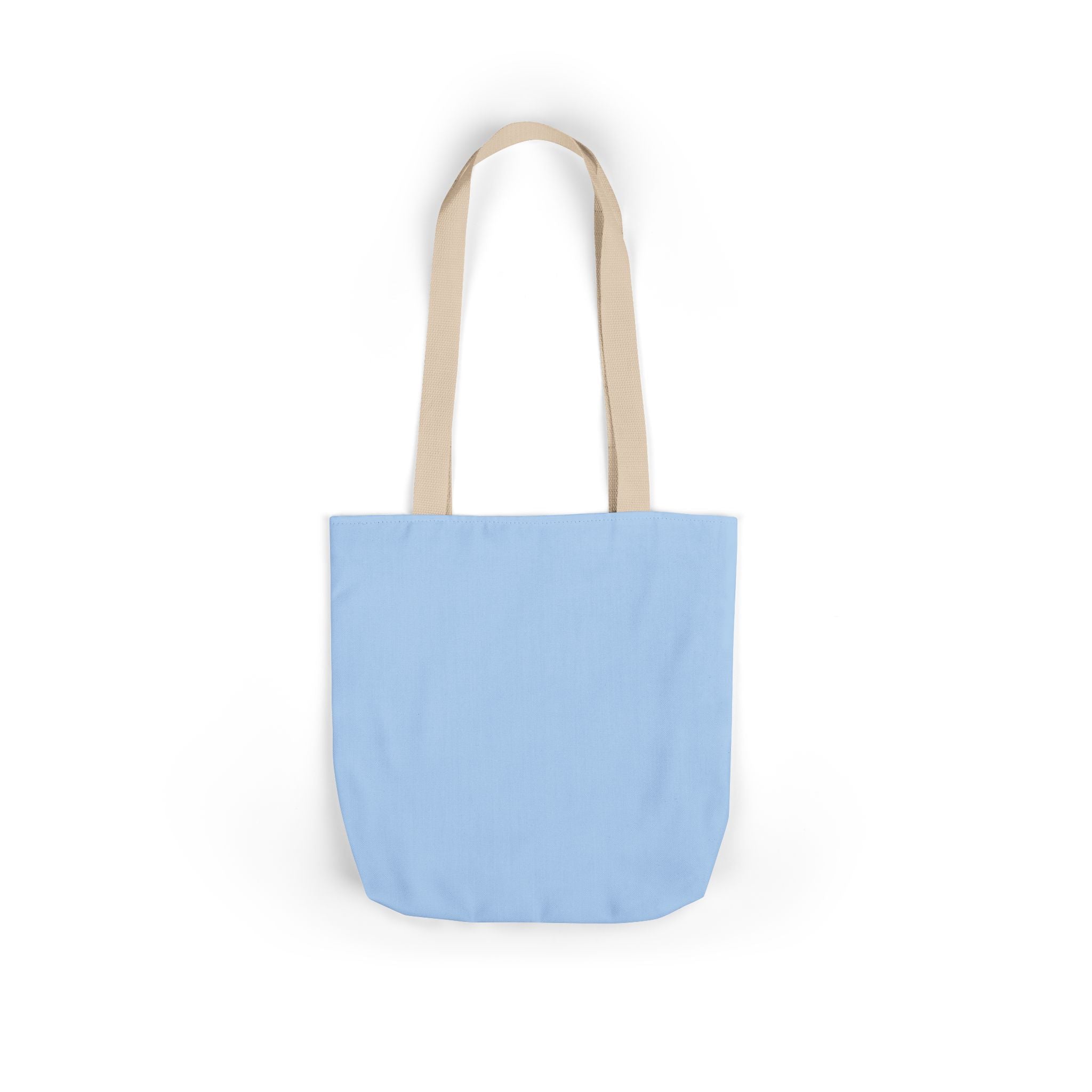 Mama Blue Bow Canvas Tote Bag — Floral “MAMA” Moms Day Gift