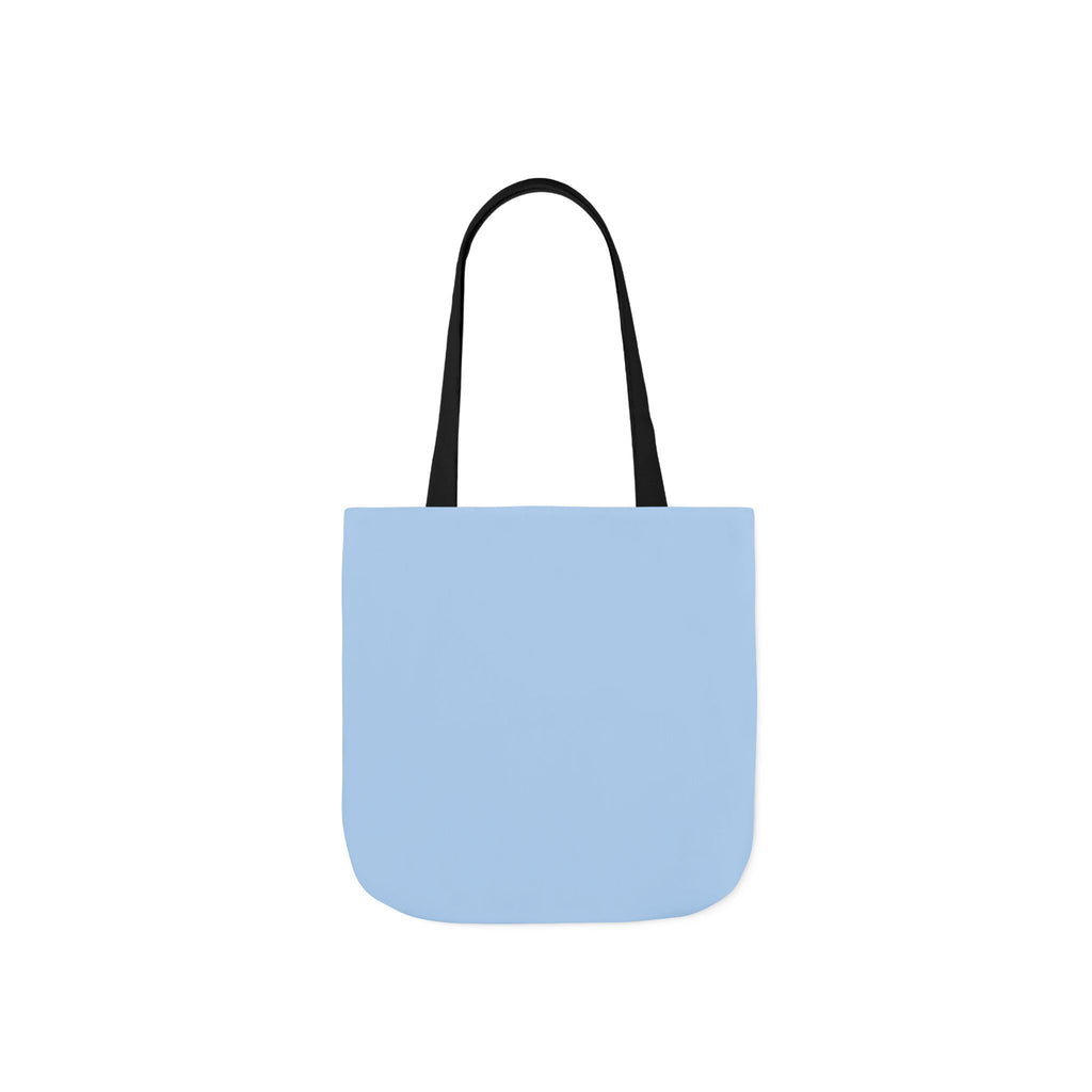 Mama Blue Bow Canvas Tote Bag — Floral “MAMA” Moms Day Gift