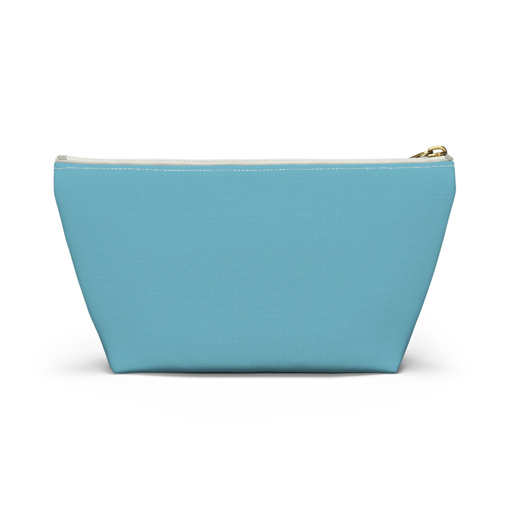 Mama Lightning Bolt Accessory Pouch — Blue T‑Bottom Makeup Bag