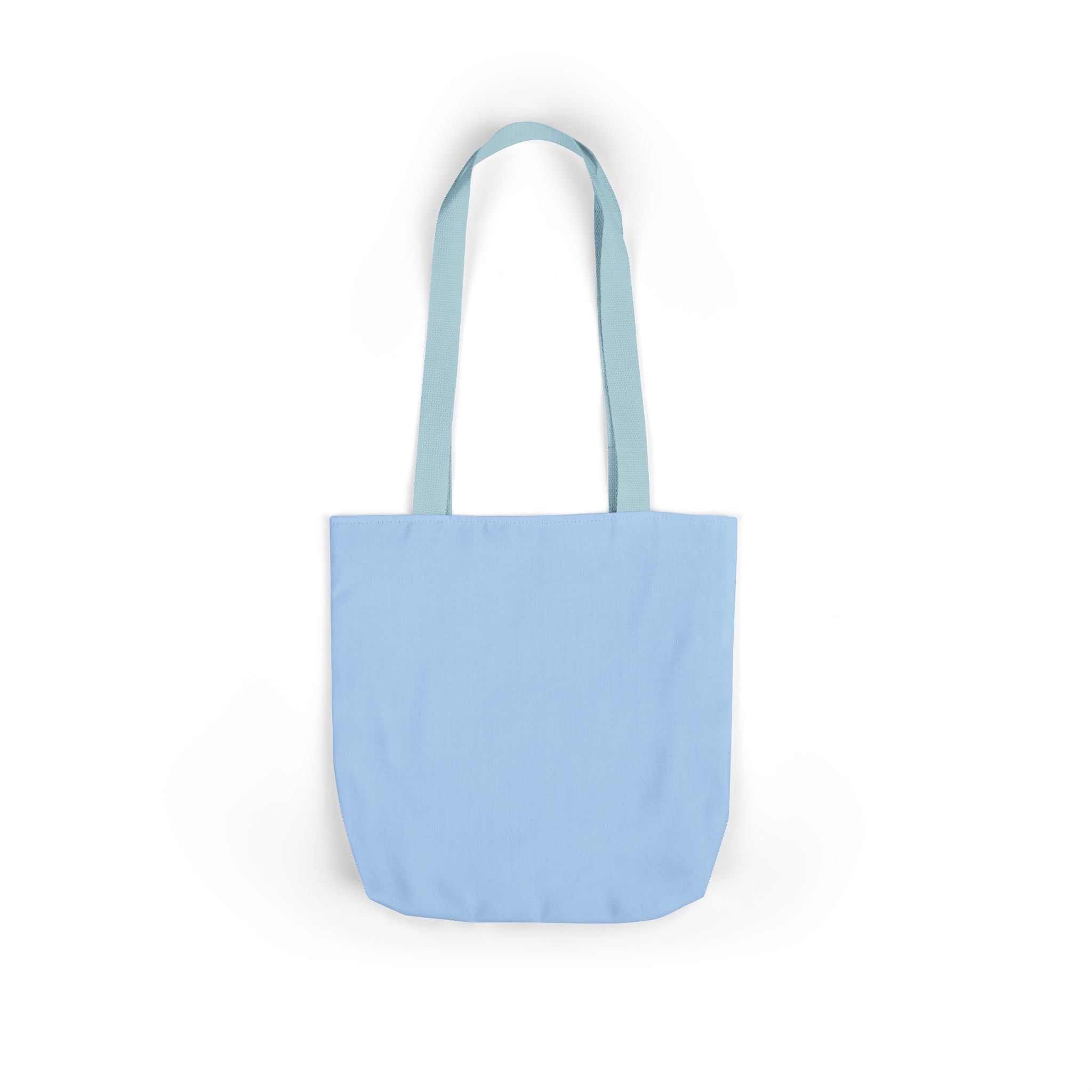 Mama Blue Bow Canvas Tote Bag — Floral “MAMA” Moms Day Gift
