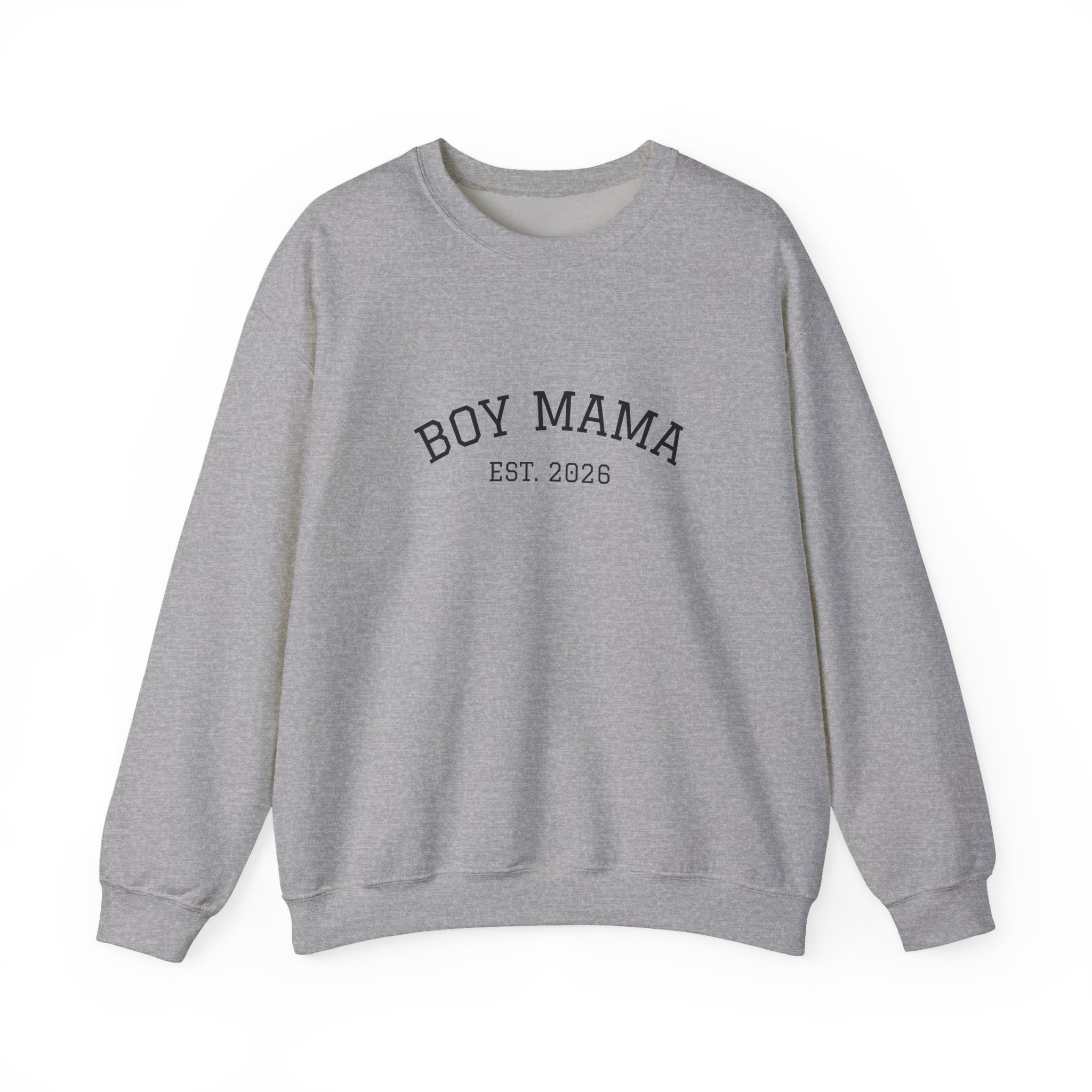 Boy Mama Crewneck Sweatshirt – Est. 2026 Mom Pullover