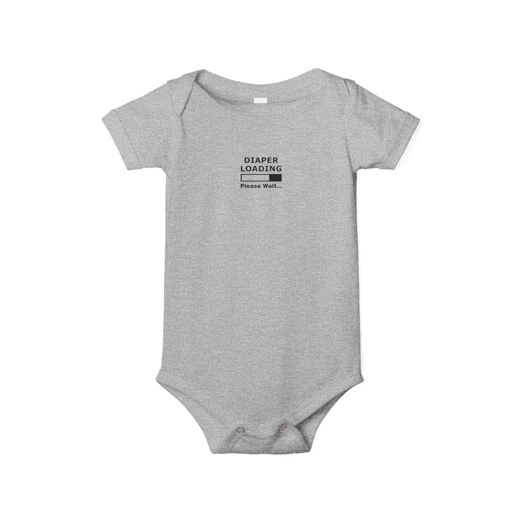 Infant Onesie - "Diaper Loading Please Wait" Cute Newborn Bodysuit
