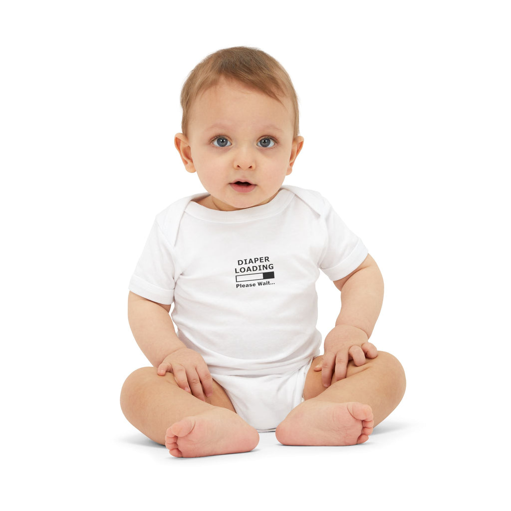 Infant Onesie - "Diaper Loading Please Wait" Cute Newborn Bodysuit
