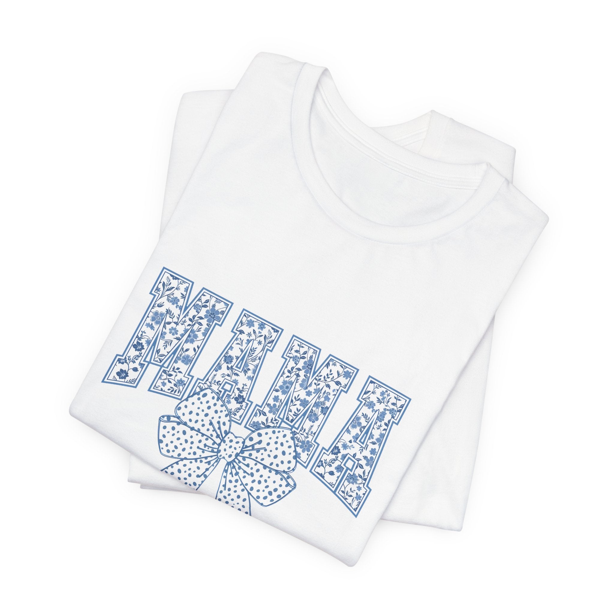 Mama Floral Bow T‑Shirt — Cute Mother's Day Graphic Tee