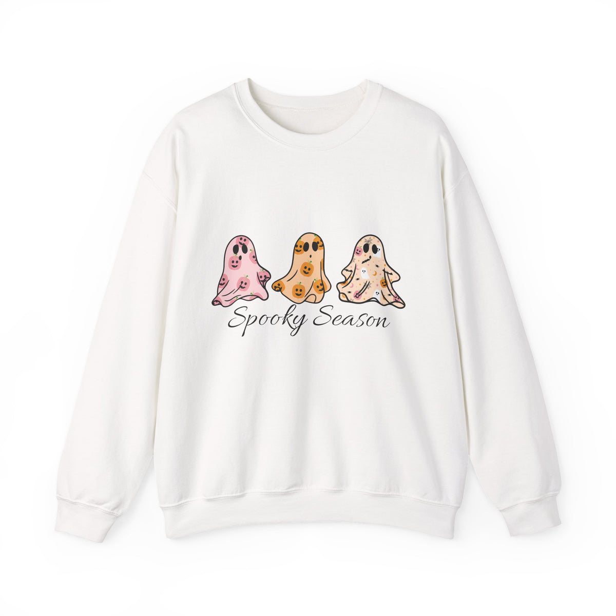 Sweatshirt — Cute Watercolor Ghosts “Spooky Season” Crewneck