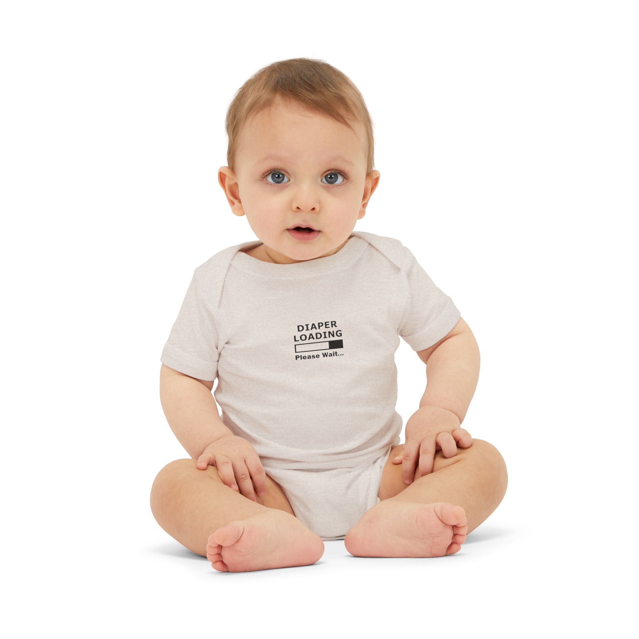 Infant Onesie - "Diaper Loading Please Wait" Cute Newborn Bodysuit