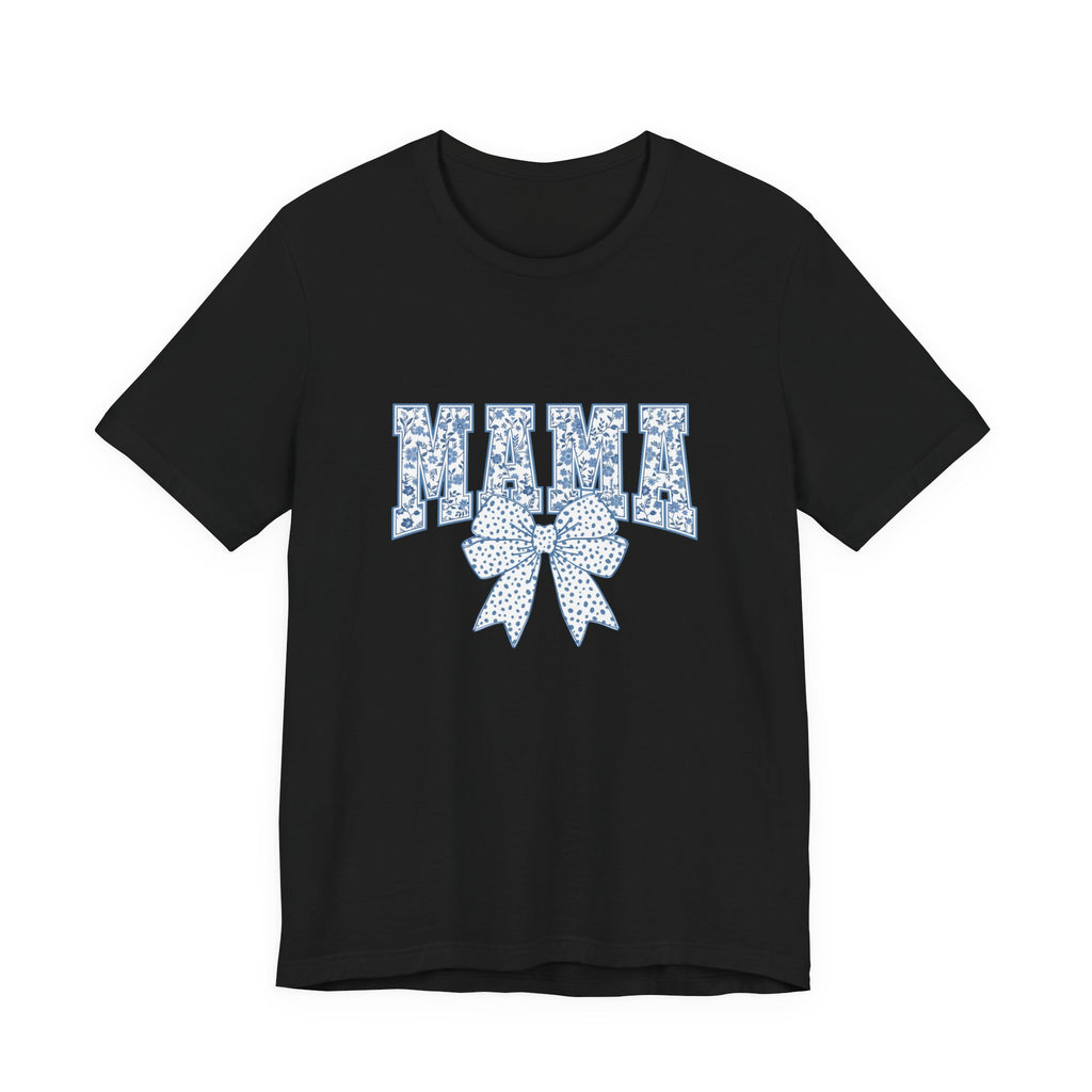 Mama Floral Bow T‑Shirt — Cute Mother's Day Graphic Tee