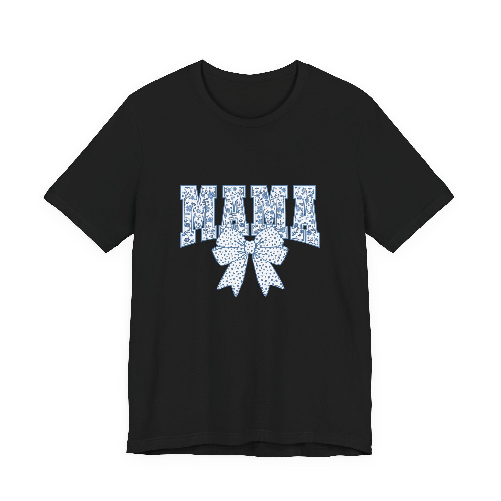 Mama Floral Bow T‑Shirt — Cute Mother's Day Graphic Tee