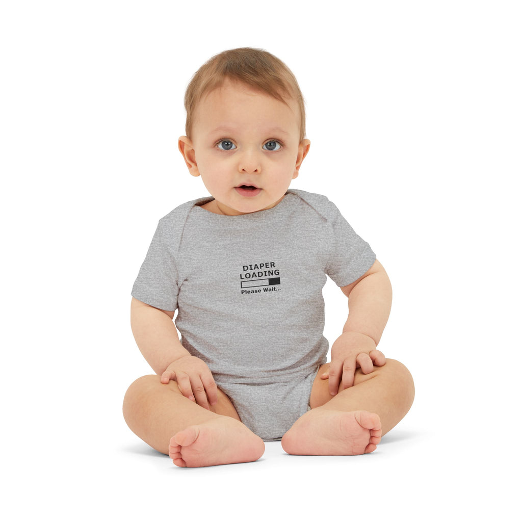 Infant Onesie - "Diaper Loading Please Wait" Cute Newborn Bodysuit