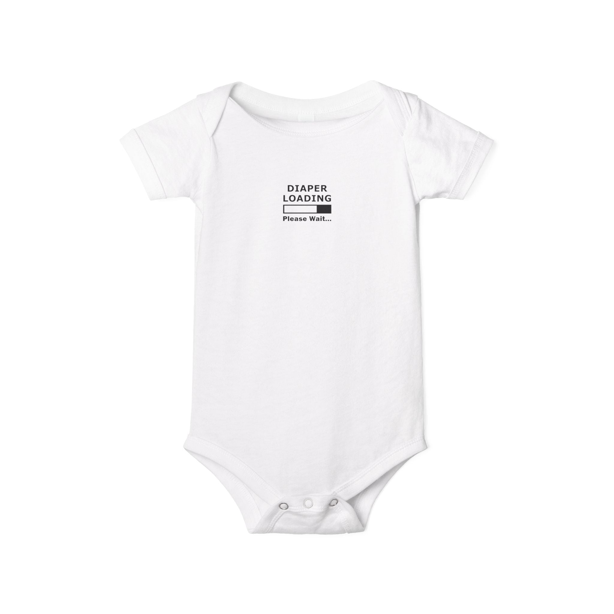 Infant Onesie - "Diaper Loading Please Wait" Cute Newborn Bodysuit