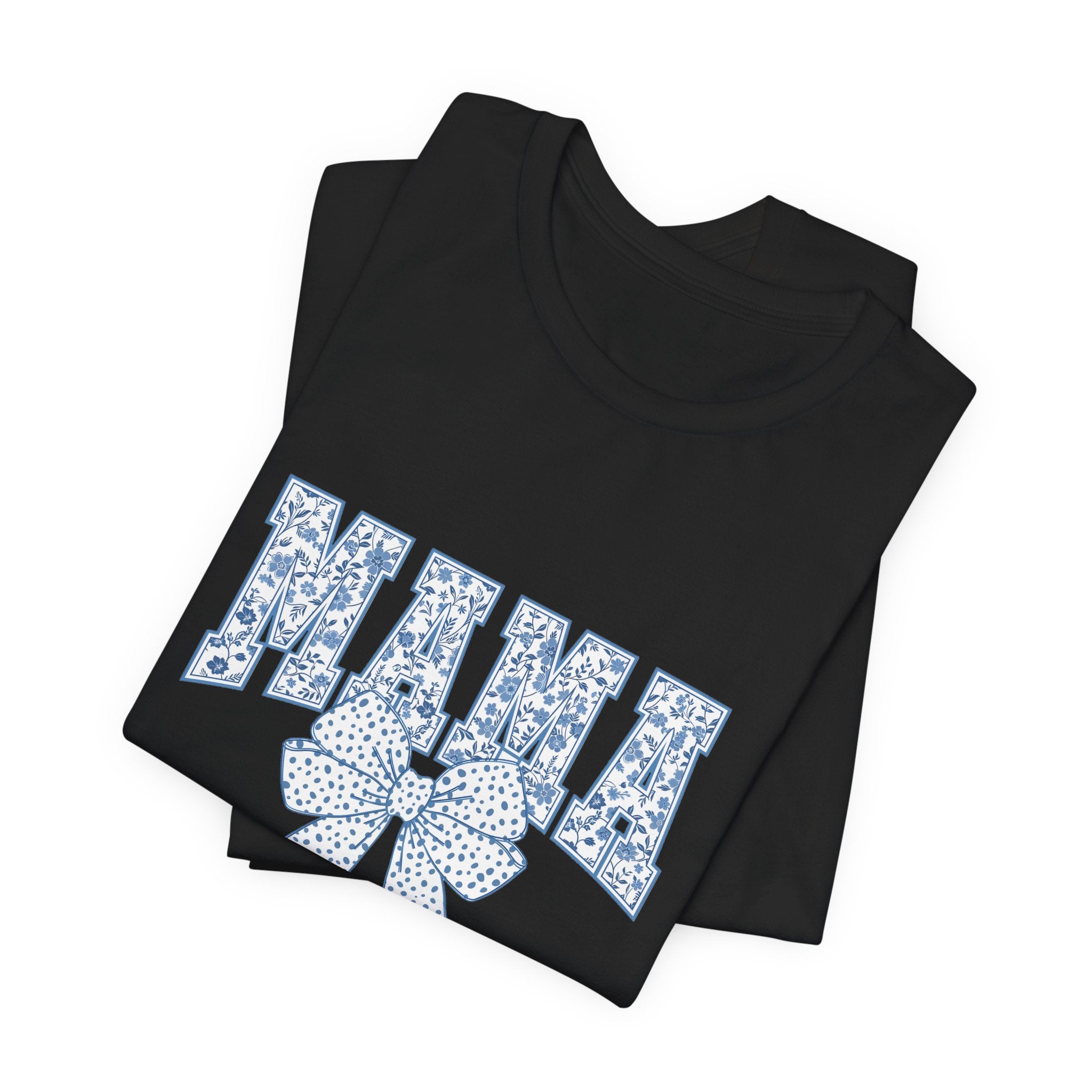 Mama Floral Bow T‑Shirt — Cute Mother's Day Graphic Tee