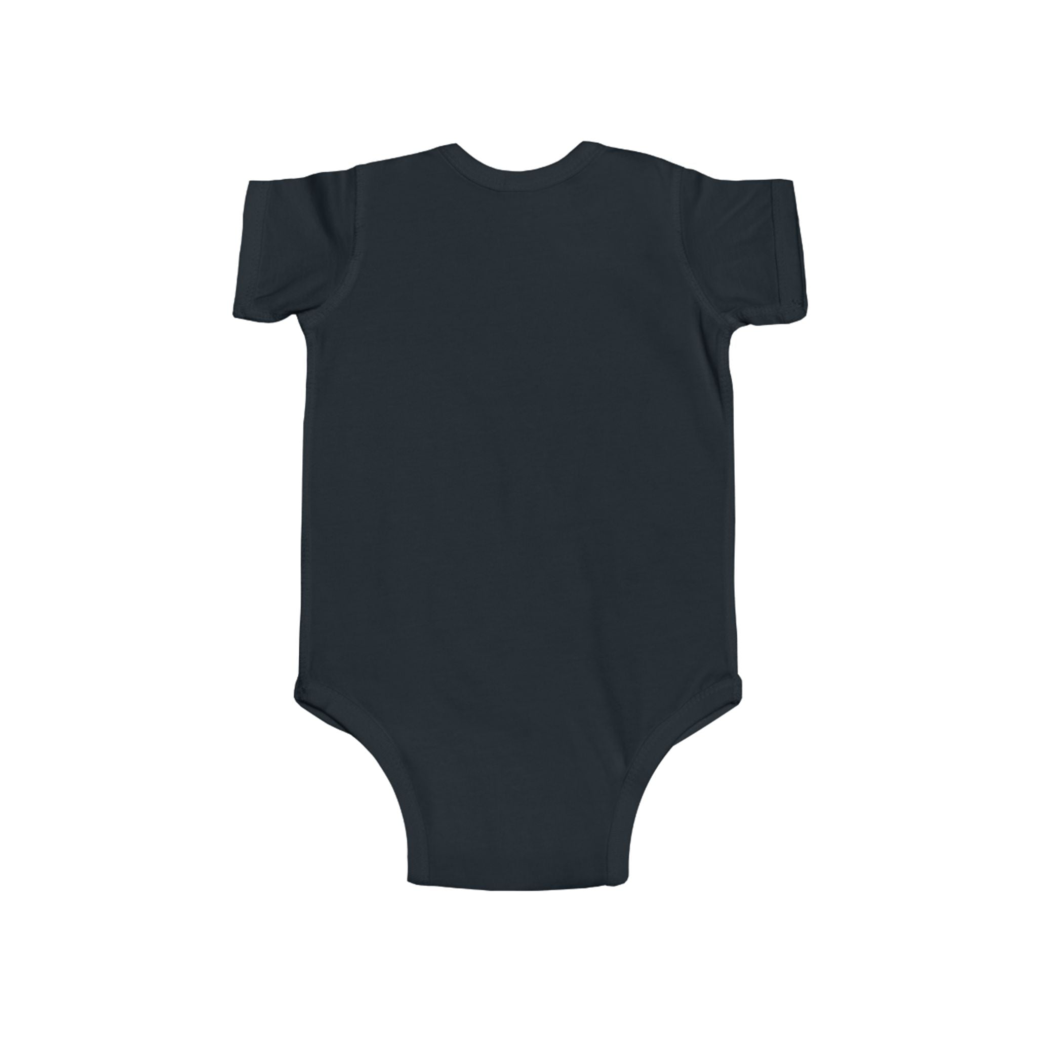Infant Bodysuit with Blue Floral Monogram Design — Cute Baby Onesie Gift