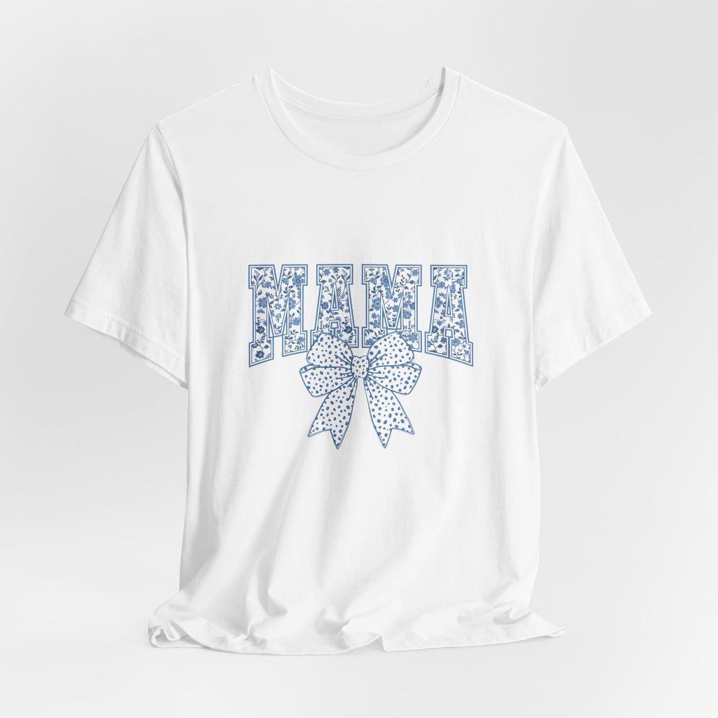 Mama Floral Bow T‑Shirt — Cute Mother's Day Graphic Tee