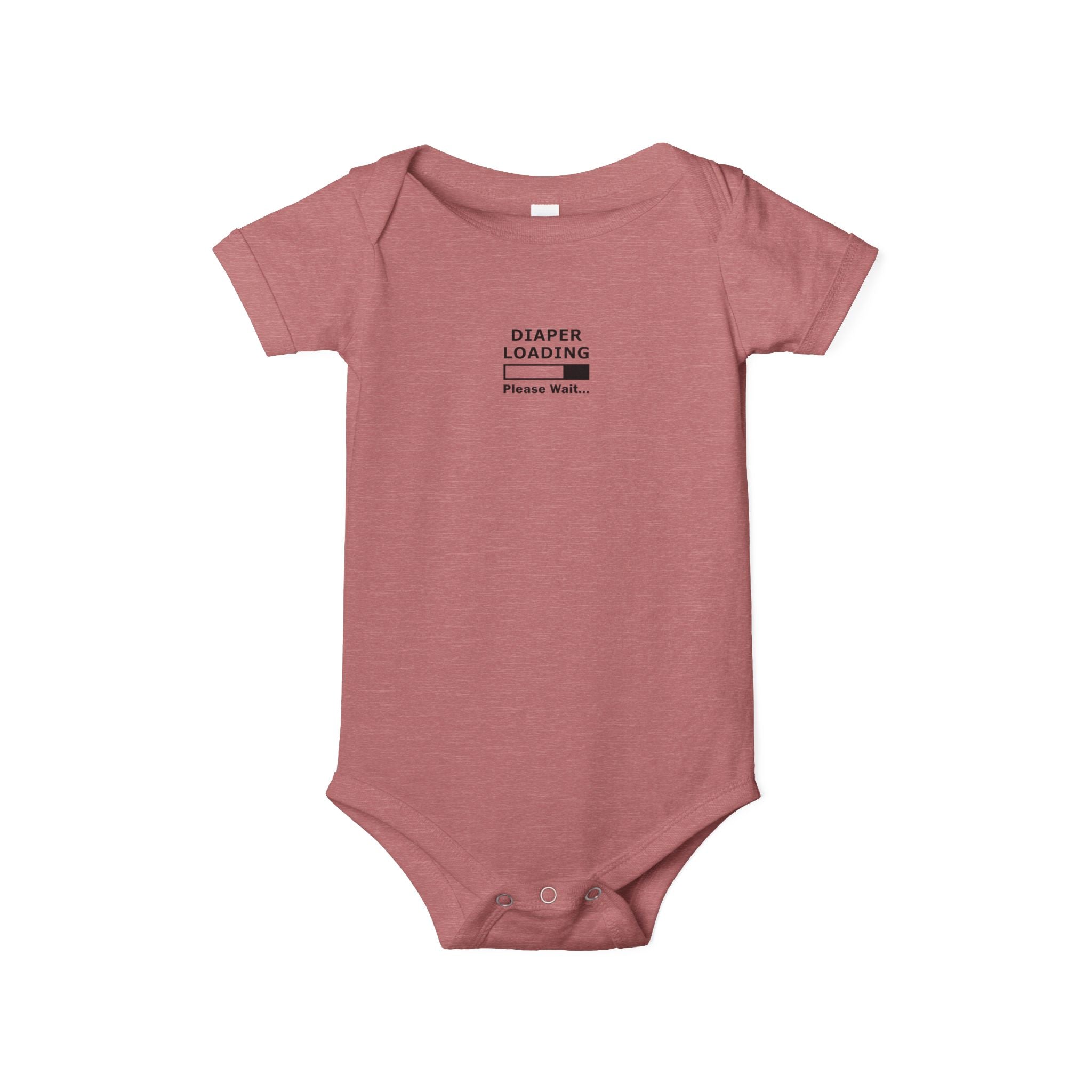 Infant Onesie - "Diaper Loading Please Wait" Cute Newborn Bodysuit