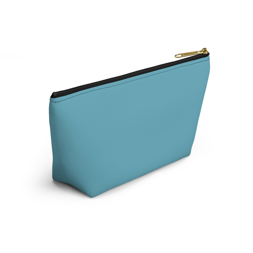 Mama Lightning Bolt Accessory Pouch — Blue T‑Bottom Makeup Bag
