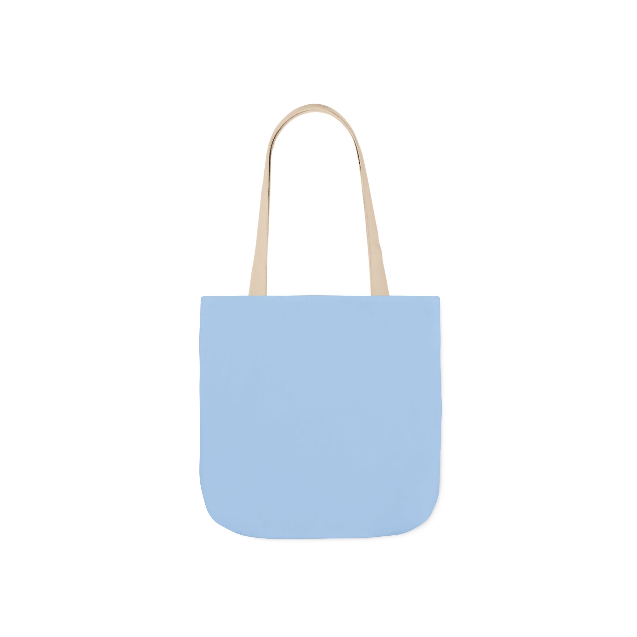 Mama Blue Bow Canvas Tote Bag — Floral “MAMA” Moms Day Gift