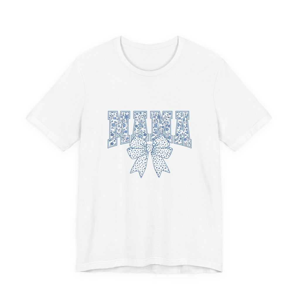 Mama Floral Bow T‑Shirt — Cute Mother's Day Graphic Tee