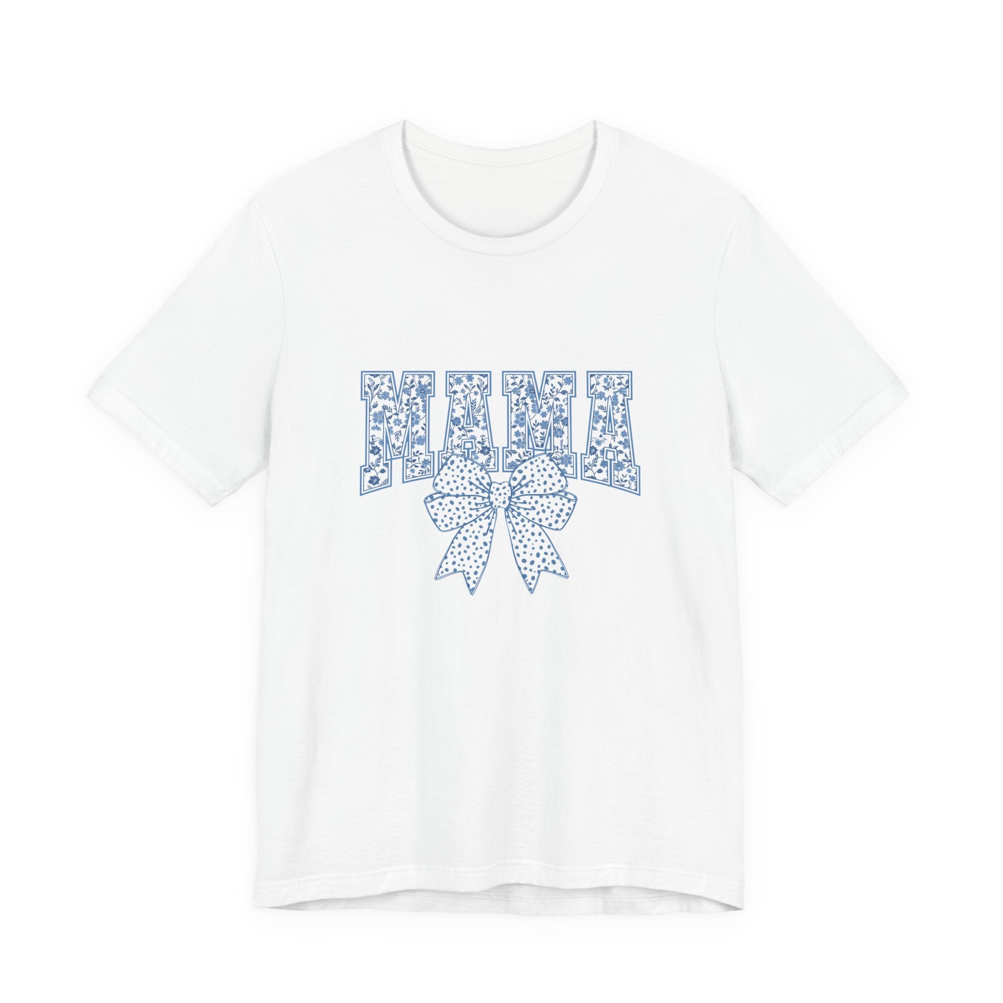 Mama Floral Bow T‑Shirt — Cute Mother's Day Graphic Tee