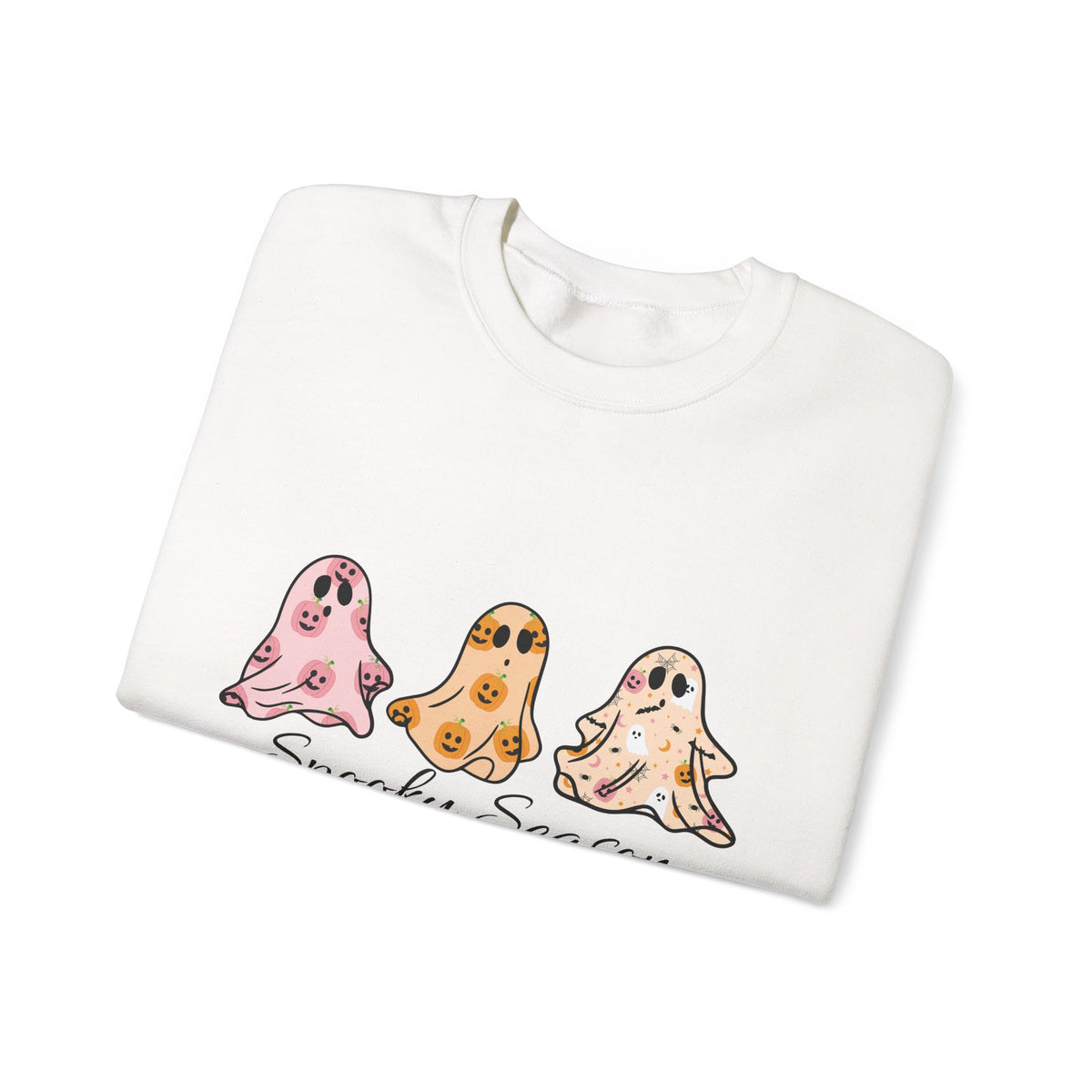 Sweatshirt — Cute Watercolor Ghosts “Spooky Season” Crewneck
