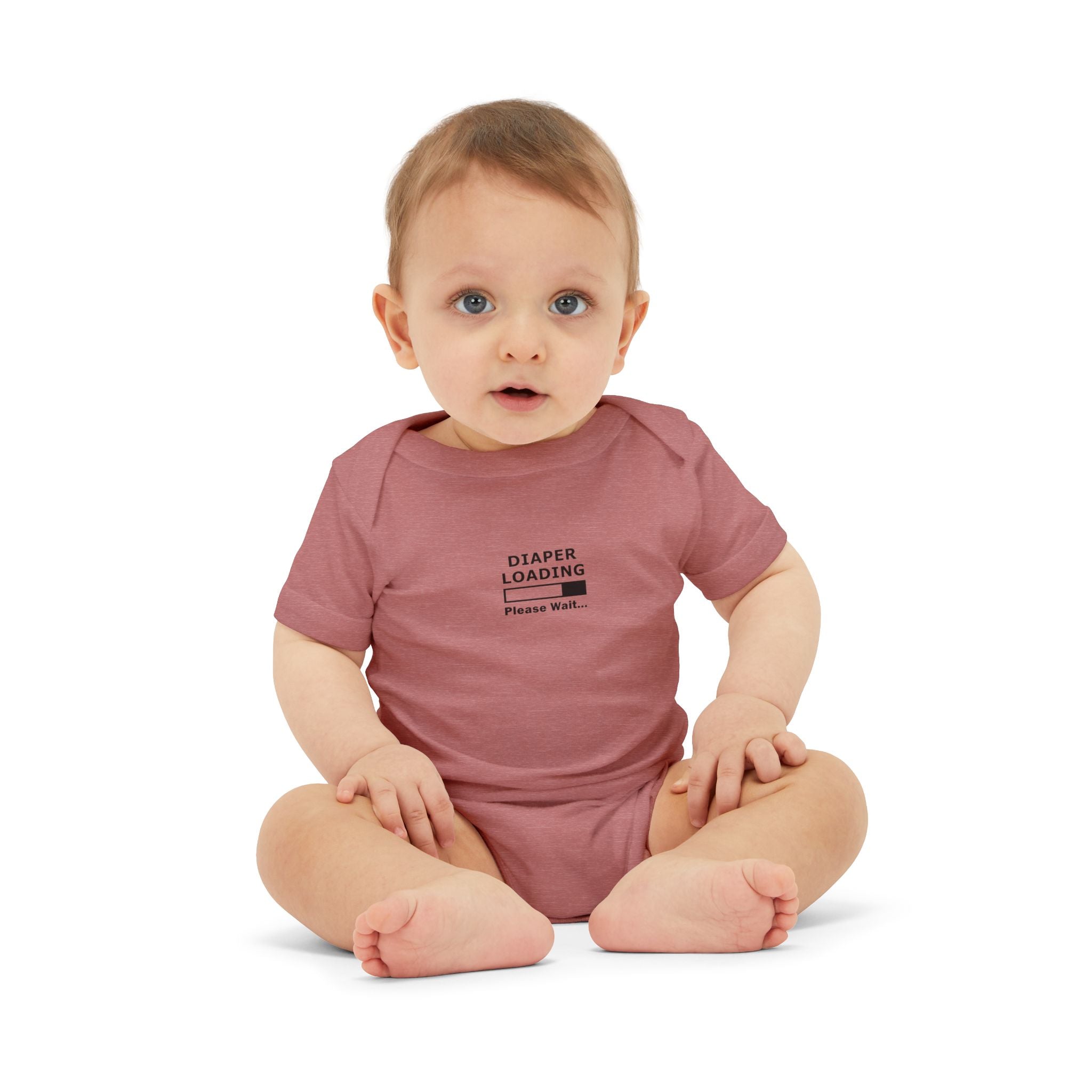 Infant Onesie - "Diaper Loading Please Wait" Cute Newborn Bodysuit