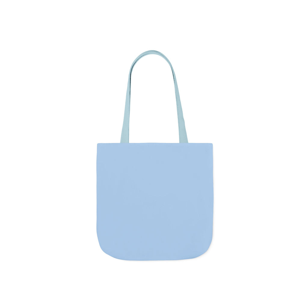 Mama Blue Bow Canvas Tote Bag — Floral “MAMA” Moms Day Gift