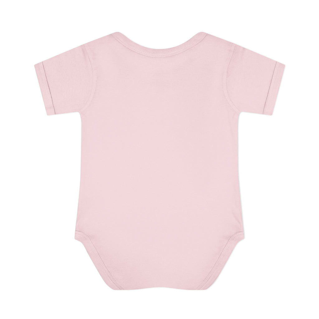 Infant Bodysuit - "Milk, Drink and Thriving" Baby Onesie (Cute Bottle Design)