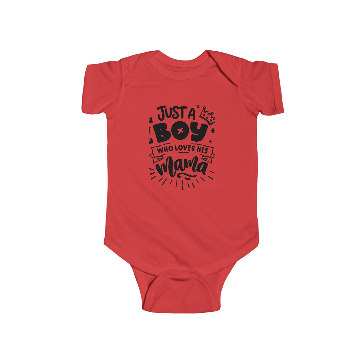 Infant Bodysuit - "Just a Boy Who Loves His Mama" Cute Baby Boy Onesie