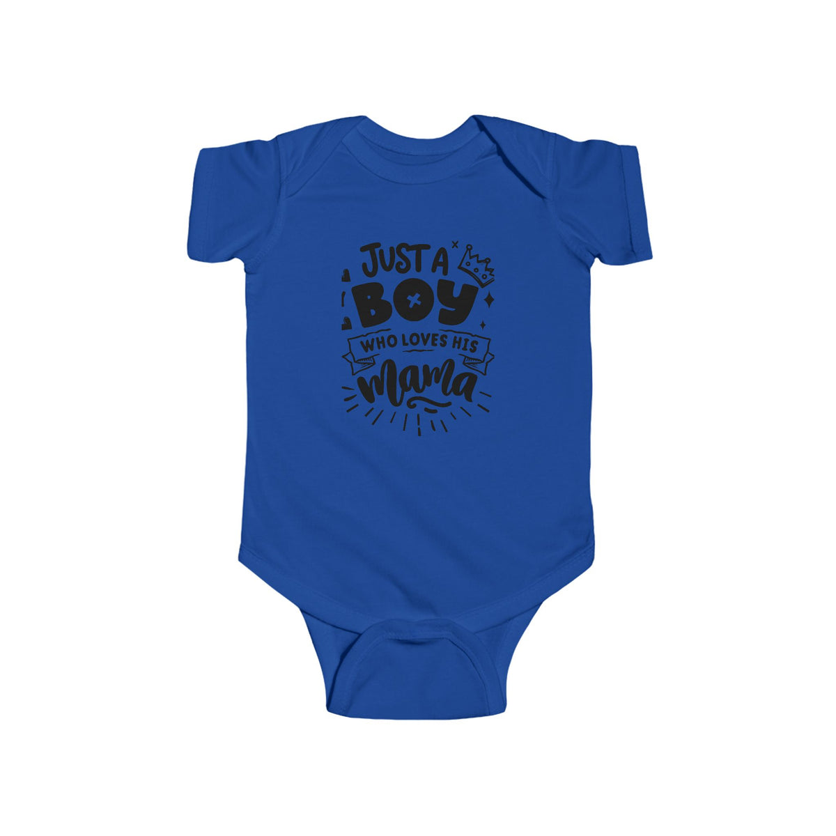 Infant Bodysuit - "Just a Boy Who Loves His Mama" Cute Baby Boy Onesie