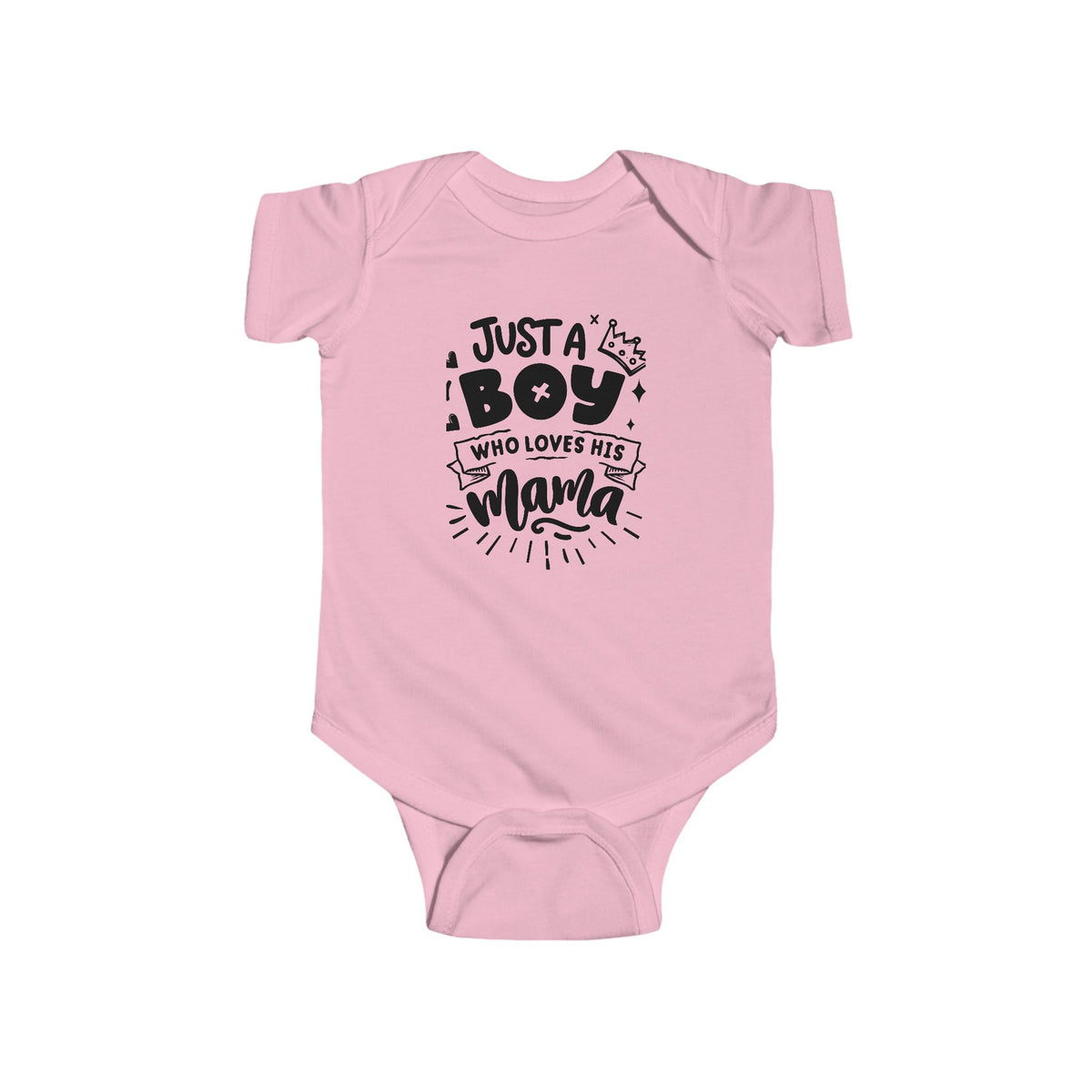 Infant Bodysuit - "Just a Boy Who Loves His Mama" Cute Baby Boy Onesie