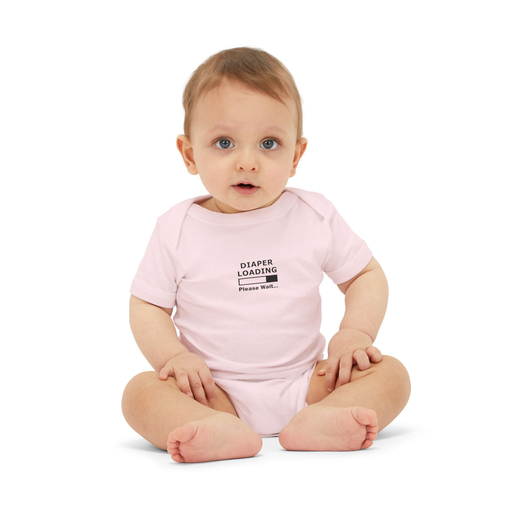 Infant Onesie - "Diaper Loading Please Wait" Cute Newborn Bodysuit