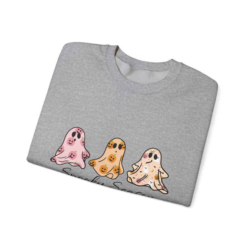 Sweatshirt — Cute Watercolor Ghosts “Spooky Season” Crewneck